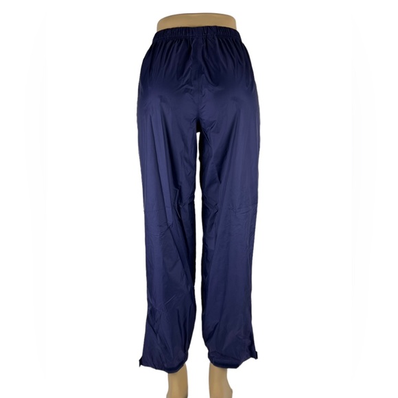 LL Bean Kids 14 Rain Pants Pull Slip On Elastic Ankle Boy Girl Purple EUC - Picture 4 of 10